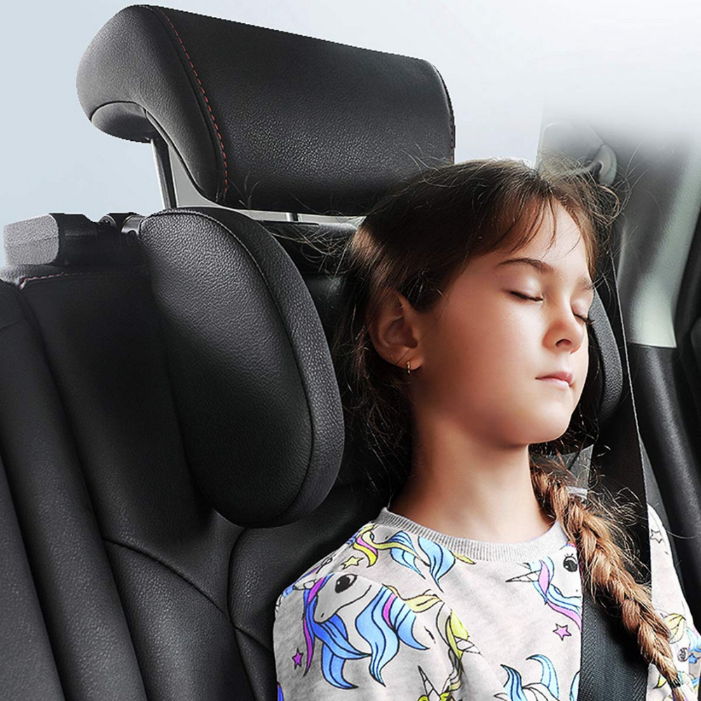 Nackstödskudde till bilen (Svart)