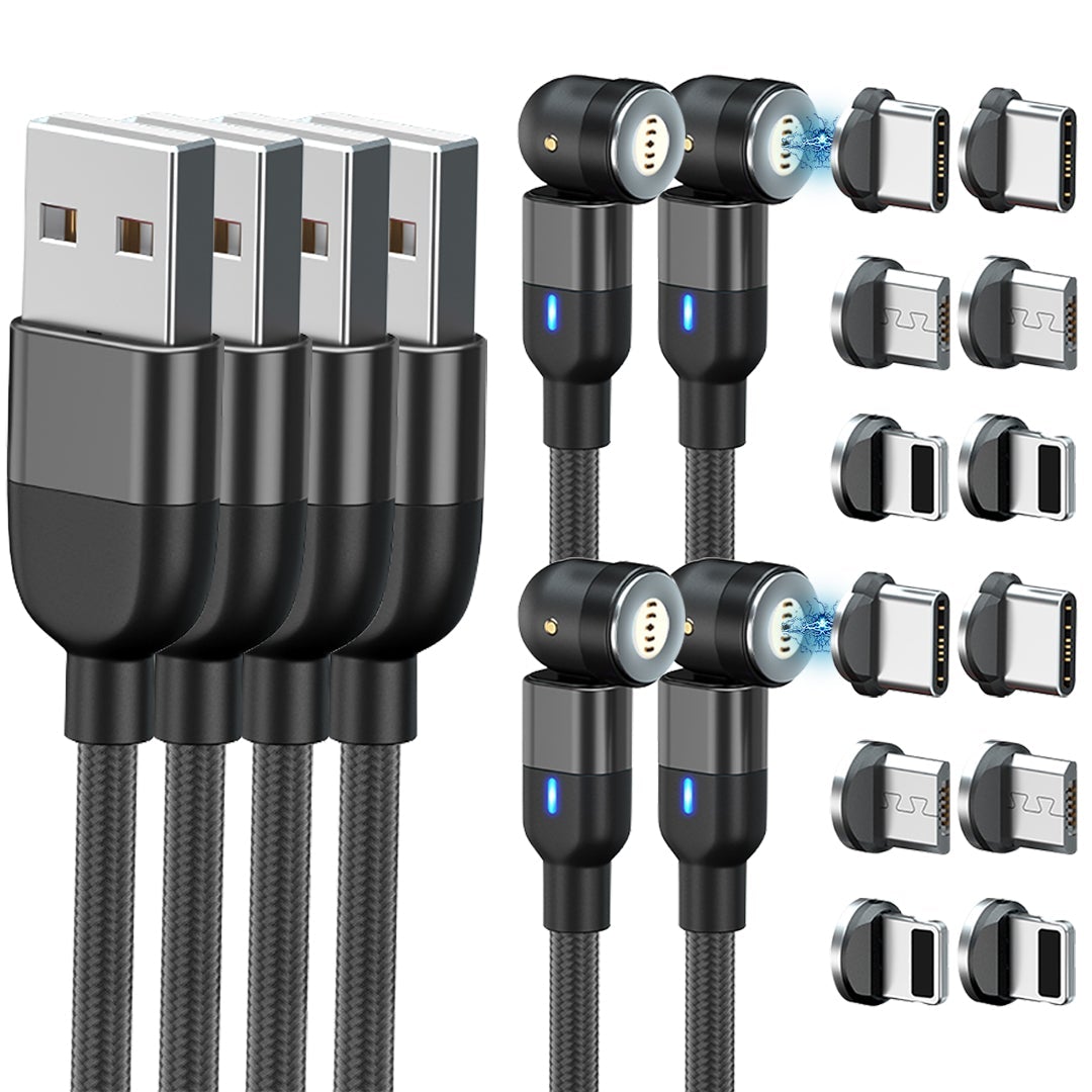 OneCable™ Svart - En enda laddare till alla enheter (2 meter)